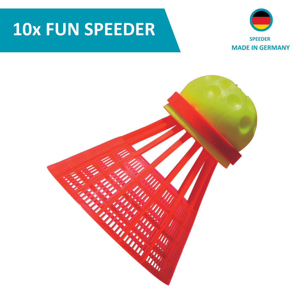 Speedminton® Speeder BIG Tube Mix - 10 Match/ 10 Fun