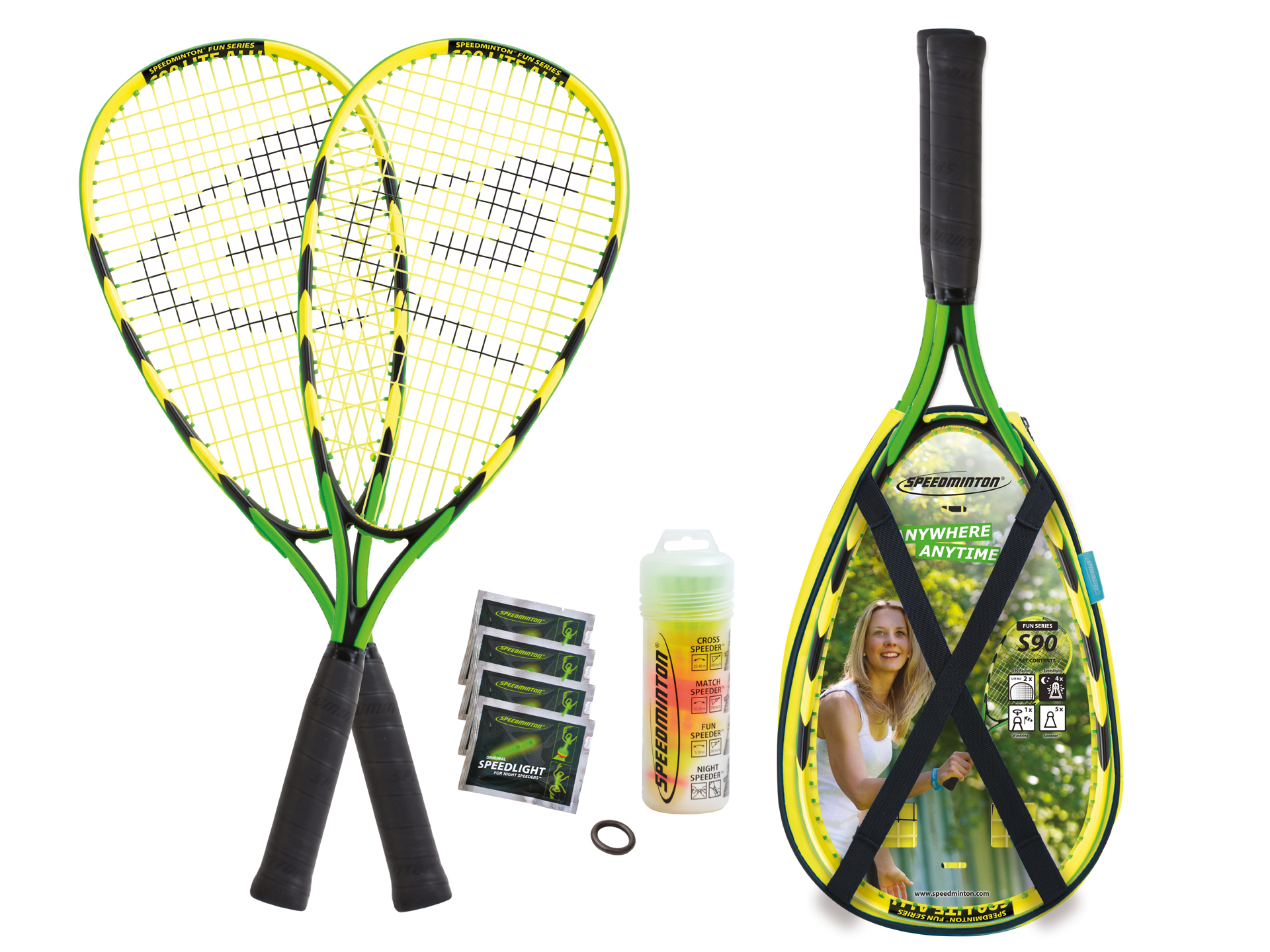 S800 playing field bag Limited Speed Badminton/Crossminton Allround Set Including 4 Speeder® Speedminton Jubilee Set 