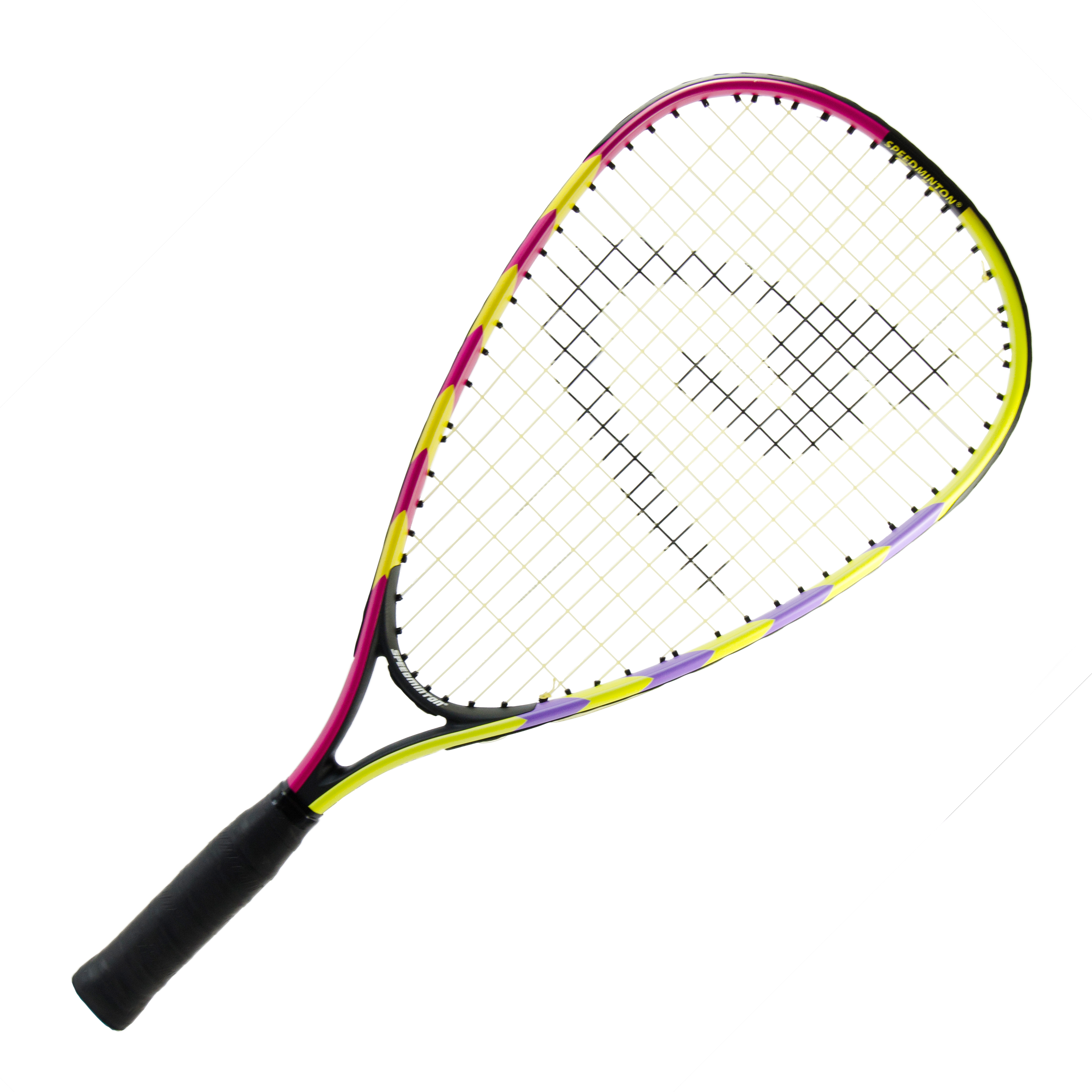 Additional Junior racket, pink/yellow/purple